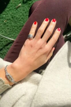 Bague Or Gris Et Diamant Princesse -Castafiore Boutique bague or gris et diamant princesse 229303