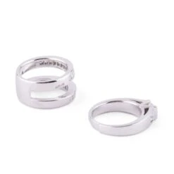 Bague Or Gris Et Diamant Princesse -Castafiore Boutique bague or gris et diamant princesse 566887