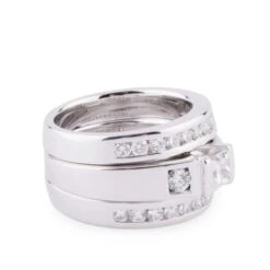 Bague Or Gris Et Diamant Princesse -Castafiore Boutique bague or gris et diamant princesse 635517