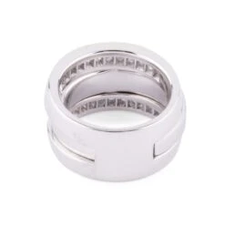 Bague Or Gris Et Diamant Princesse -Castafiore Boutique bague or gris et diamant princesse 666163