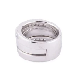 Bague Or Gris Et Diamant Princesse -Castafiore Boutique bague or gris et diamant princesse 752976