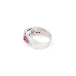 Bague Or Gris Et Saphir Rose 16 Bague Or Gris Et Saphir Rose -Castafiore Boutique bague or gris et saphir rose 139604