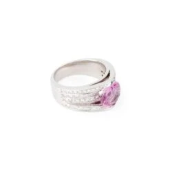 Bague Or Gris Et Saphir Rose 21 Bague Or Gris Et Saphir Rose -Castafiore Boutique bague or gris et saphir rose 407470