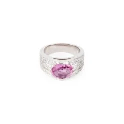 Bague Or Gris Et Saphir Rose 22 Bague Or Gris Et Saphir Rose -Castafiore Boutique bague or gris et saphir rose 789793