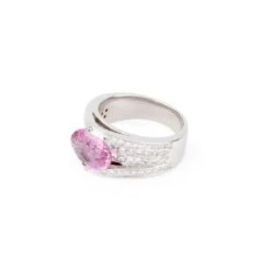 Bague Or Gris Et Saphir Rose 15 Bague Or Gris Et Saphir Rose -Castafiore Boutique bague or gris et saphir rose 985584