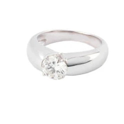 Bague Solitaire En Or Blanc Et Diamant 1,11 Carat -Castafiore Boutique bague or gris ornee dun diamant taille moderne 693681