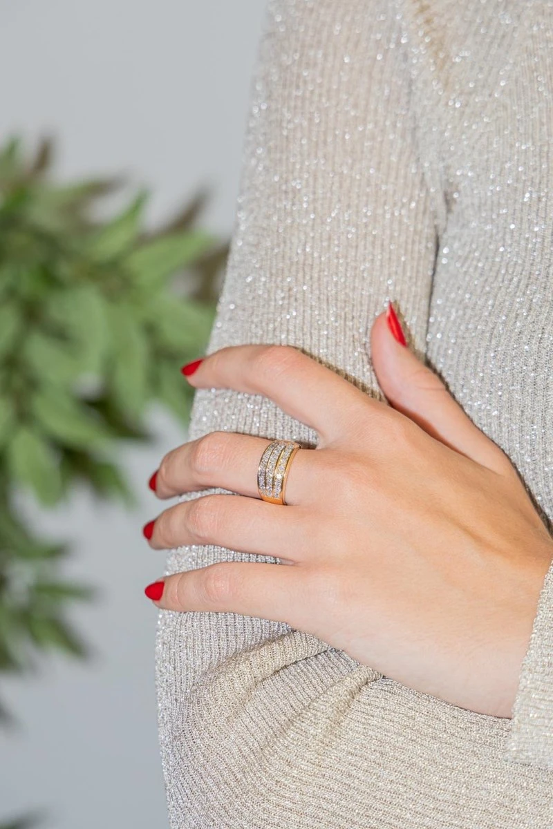 Bague Or Jaune Diamant 2 Bague Or Jaune Diamant – Image 2