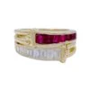 Miller Bague Or Jaune, Diamants Et Rubis -Castafiore Boutique bague or jaune diamants et rubis 844445