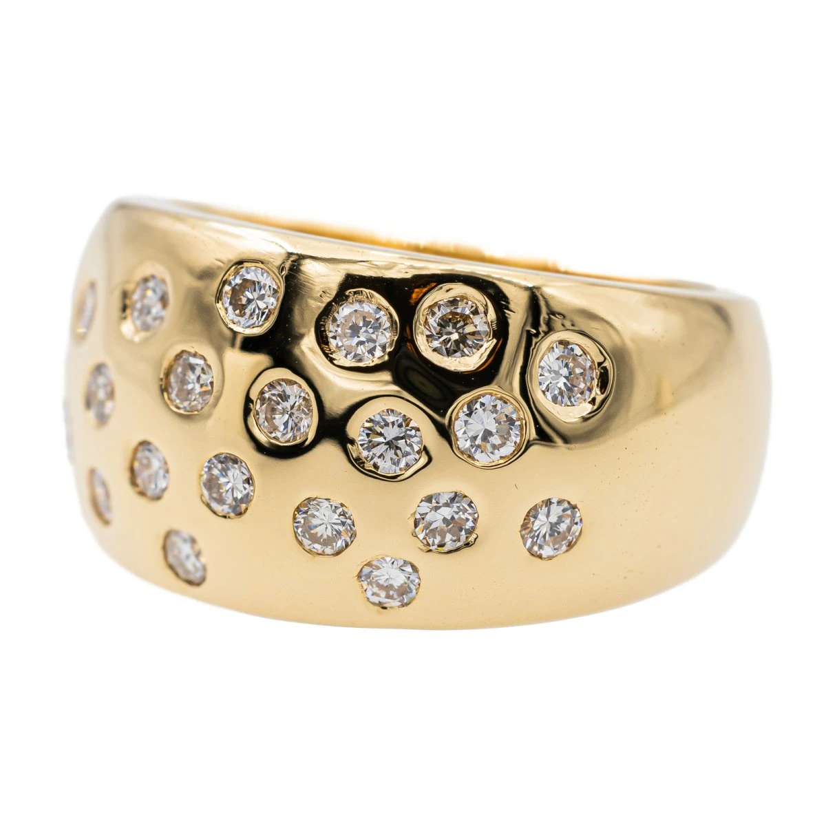 Bague Or Jaune Et Diamant 3 Bague Or Jaune Et Diamant – Image 3