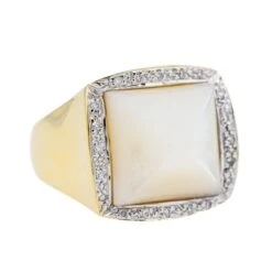 Bague Or Jaune Nacre -Castafiore Boutique bague or jaune nacre 274050