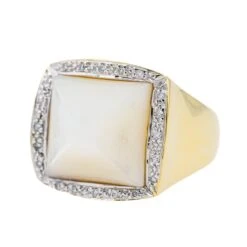 Bague Or Jaune Nacre -Castafiore Boutique bague or jaune nacre 277597