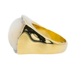 Bague Or Jaune Nacre -Castafiore Boutique bague or jaune nacre 630448