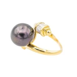 Bague Or Jaune Perle De Tahiti -Castafiore Boutique bague or jaune perle de tahiti 332507