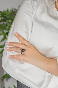 Bague Or Jaune Perle De Tahiti -Castafiore Boutique bague or jaune perle de tahiti 903400