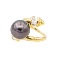 Bague Or Jaune Perle De Tahiti -Castafiore Boutique bague or jaune perle de tahiti 928828