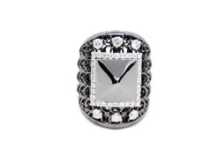 Bague Or Noir Diamant -Castafiore Boutique bague or noir diamant 161824