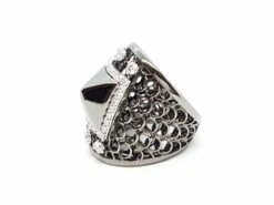 Bague Or Noir Diamant -Castafiore Boutique bague or noir diamant 489835
