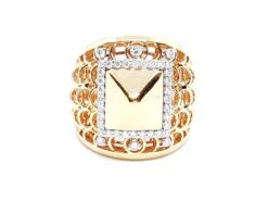 Bague Or Rose Diamant -Castafiore Boutique bague or rose diamant 172436