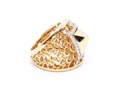 Bague Or Rose Diamant -Castafiore Boutique bague or rose diamant 332686