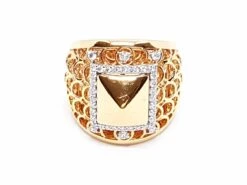 Bague Or Rose Diamant -Castafiore Boutique bague or rose diamant 408439