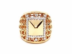 Bague Or Rose Diamant