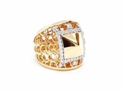 Bague Or Rose Diamant -Castafiore Boutique bague or rose diamant 543998