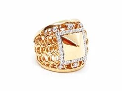 Bague Or Rose Diamant -Castafiore Boutique bague or rose diamant 555343