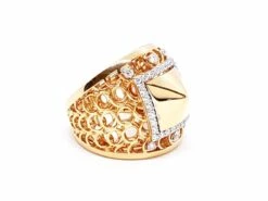 Bague Or Rose Diamant -Castafiore Boutique bague or rose diamant 673703