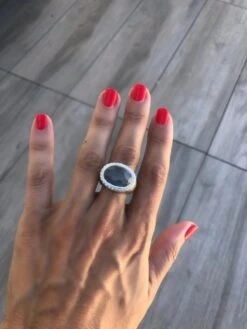 Bague Or Rose Sablé Signée De La Maison Italienne Pomellato Ornée D'une Aigue Marine -Castafiore Boutique bague or rose sable signee de la maison italienne pomellato ornee dune aigue marine 836880