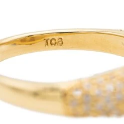 Bague Panthère En Or Jaune Et Diamant -Castafiore Boutique bague panthere en or jaune et diamant 535004