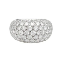 Miller Bague Pavage En Or Blanc, Diamants