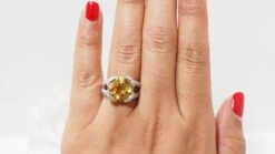 Bague Pavage En Or Blanc Et Citrine 9 Bague Pavage En Or Blanc Et Citrine -Castafiore Boutique bague pavage en or blanc et citrine 559515