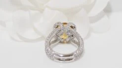 Bague Pavage En Or Blanc Et Citrine 12 Bague Pavage En Or Blanc Et Citrine -Castafiore Boutique bague pavage en or blanc et citrine 776941