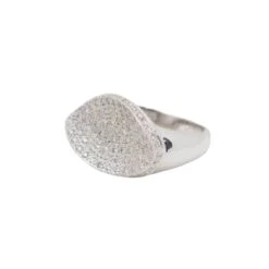 Bague Pavage En Or Blanc Et Diamants -Castafiore Boutique bague pavage en or blanc et diamants 867090