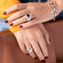 Bague Pavée Diamants En Or Blanc Et Rubis 12 Bague Pavée Diamants En Or Blanc Et Rubis -Castafiore Boutique bague pavee diamants en or blanc et rubis 638982