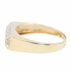 Bague Pavée Diamants En Or Jaune -Castafiore Boutique bague pavee diamants en or jaune 261509