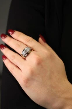 Bague Pavée Diamants En Or Rose -Castafiore Boutique bague pavee diamants en or rose 267758