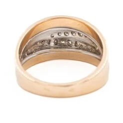 Bague Pavée Diamants En Or Rose -Castafiore Boutique bague pavee diamants en or rose 453480