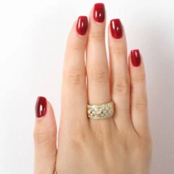 Bague Pavée En Or Jaune Et Diamants 8 Bague Pavée En Or Jaune Et Diamants -Castafiore Boutique bague pavee en or jaune et diamants 509506