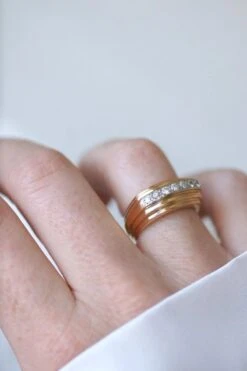 Bague Plans Art Deco Diamants Sur Or Rose 12 Bague Plans Art Deco Diamants Sur Or Rose -Castafiore Boutique bague plans art deco diamants sur or rose 816821