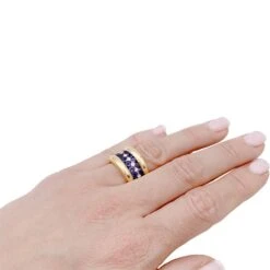 Miller Bague Poiray Or Jaune, Saphirs, Diamants -Castafiore Boutique bague poiray or jaune saphirs diamants 802353