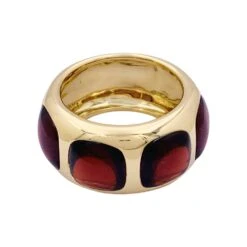 Miller Bague POMELLATO "Bisanzio" En Or Jaune Et Grenats -Castafiore Boutique bague pomellato bisanzio en or jaune et grenats 334764