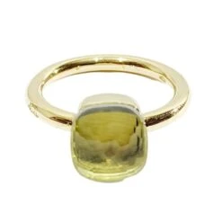 Bague POMELLATO "Nudo" En Or Jaune Et Citrine