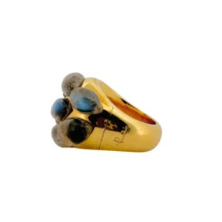 Bague POMELLATO "Rugiada" En Or Jaune Et Labradorites -Castafiore Boutique bague pomellato rugiada en or jaune et labradorites 399663