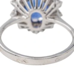 Bague Pompadour En Or Blanc Et Saphir -Castafiore Boutique bague pompadour en or blanc et saphir 637123