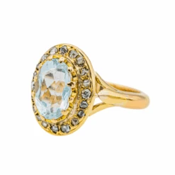 Bague Pompadour En Or Jaune, Aigue-marine Et Diamants 9 Bague Pompadour En Or Jaune, Aigue-marine Et Diamants -Castafiore Boutique bague pompadour en or jaune aigue marine et diamants 422673