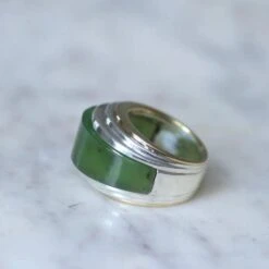 Bague Jonc Puiforcat En Jade, Or Et Argent 14 Bague Jonc Puiforcat En Jade, Or Et Argent -Castafiore Boutique bague puiforcat par andre vassort jade sur or et argent 641627
