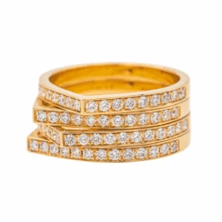 Bague REPOSSI "Antifer" En Or Rose Et Diamants -Castafiore Boutique bague repossi antifer en or rose et diamants 837669