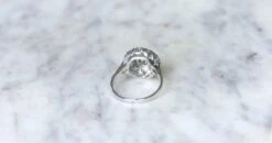 Bague Ronde Cible Art Déco Diamants -Castafiore Boutique bague ronde cible art deco diamants 282743