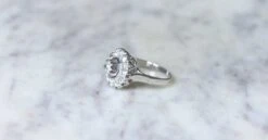 Bague Ronde Cible Art Déco Diamants -Castafiore Boutique bague ronde cible art deco diamants 489964